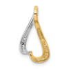 14k Two-tone Gold Slide Pendant SL548