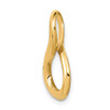 14k Yellow Gold Fits up to 3mm Regular/6mm Fancy/Reversible Fancy Omega Slide Pendant