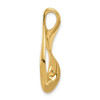 14k Yellow Gold Fits up to 3mm Regular, 6mm Fancy Reversible Omega Slide Pendant