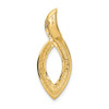 14k Yellow Gold Fits up to 6mm Regular/8mm on Fancy/Reversible Fancy Omega Slide Pendant