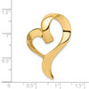 14k Yellow Gold Heart Slide Pendant SL566