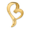 14k Yellow Gold Heart Slide Pendant SL566