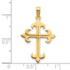 14k Yellow Gold Cross Pendant D5241