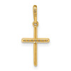 14k Yellow Gold CZ Cross Pendant K9959