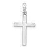 Sterling Silver Beveled Latin Cross Pendant
