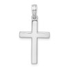 Sterling Silver Beveled Latin Cross Pendant