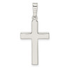 Sterling Silver Polished and Satin Latin Cross Pendant