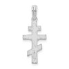 Sterling Silver Polished Byzantine Crucifix Pendant