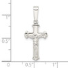 Sterling Silver Polished Crucifix Pendant QC11170