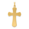 14k Two-tone Gold and White Rhodium Hollow INRI Crucifix Pendant XR2062