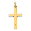 14k Two-tone Gold Polished Solid INRI Crucifix Pendant XR2068