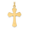 14k Two-tone Gold Polished Solid INRI Crucifix Pendant XR1867