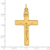 Sterling Silver Gold-plated Polished INRI Crucifix Cross Pendant
