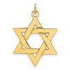 14k Yellow Gold Polished Solid Star of David Pendant XR1961