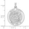14k White Gold Polished Saint Joseph Solid Medal Pendant