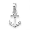 Sterling Silver Polished 3D Mini Anchor Pendant