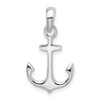 Sterling Silver Polished 3D Anchor Pendant QC10341