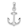 Sterling Silver Polished 3D Anchor Pendant QC10341