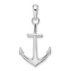 Sterling Silver Polished Anchor Pendant QC10246