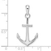 Sterling Silver Polished Anchor Pendant QC10246