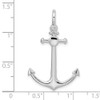 Sterling Silver Polished 3D Small Anchor Pendant