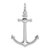 Sterling Silver Polished 3D Small Anchor Pendant