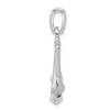 Sterling Silver Polished 3D Anchor Pendant QC10005