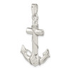 Sterling Silver Polished 3D Anchor Pendant QC11246