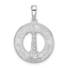 Sterling Silver Polished Cape Cod w/Lighthouse Circle Pendant
