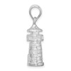 Sterling Silver Polished 3D Lighthouse Pendant