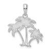 Sterling Silver Polished Palm Trees Pendant QC10342