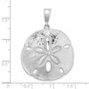 Sterling Silver Polished Sand Dollar Pendant QC9964