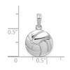 Sterling Silver Polished Volleyball Pendant QC10516