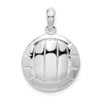 Sterling Silver Polished Volleyball Pendant QC10596