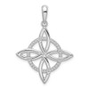 Sterling Silver Polished Celtic Eternity Knot Pendant