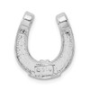 Sterling Silver Polished Horseshoe Chain Slide Pendant