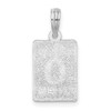 Sterling Silver Polished 0 Mile Marker Key West Pendant