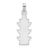 Sterling Silver Polished Enameled Traffic Light Pendant