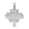 14k White Gold 100% SCORPIO Pendant