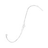 Sterling Silver 9" + 1" Double Strand Heart Anklet