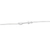 Sterling Silver 9" + 1" Sideways Arrow Anklet