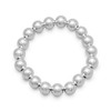 7" 10mm Sterling Silver Bead Stretch Bracelet