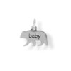Sterling Silver Oxidized "baby" Bear Charm