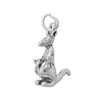 Sterling Silver Precious Kangaroo & Joey Charm