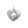 Sterling Silver Oxidized Cat Silhouette Charm