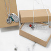 Sterling Silver Oxidized Compass Charm