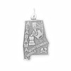 Sterling Silver Alabama State Charm