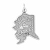 Sterling Silver Alaska State Charm