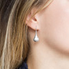 Sterling Silver Polished Raindrop Earrings