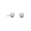 Sterling Silver 6mm Hammered Ball Earrings